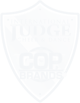 International Judge Cheer & Dance badge, COPBRANDS